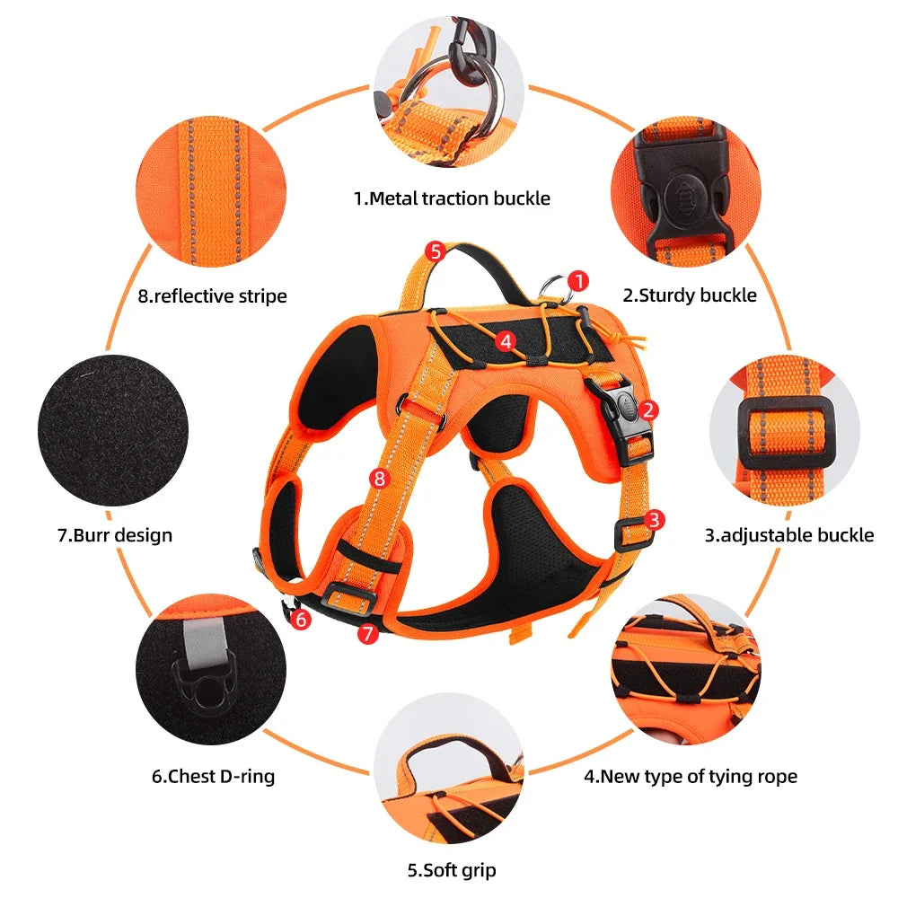 Bracken Fellwalker Harness - Hi-Viz Orange Edition